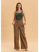 Womens Ethnic Jumpsuit with Zipper Detail and Pockets 4672